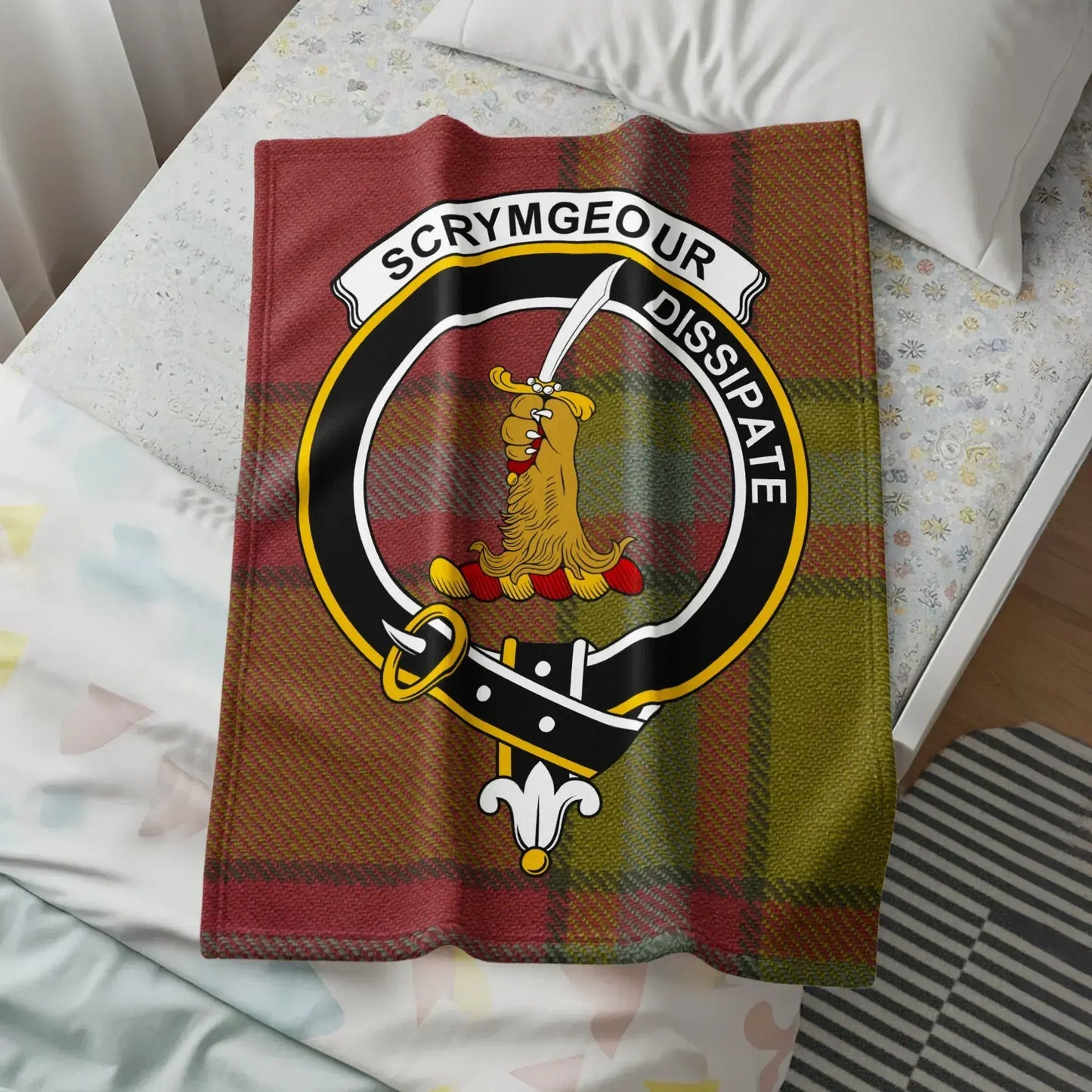 Scrymegour Dissipate Tartan Blanket with Unique Design product