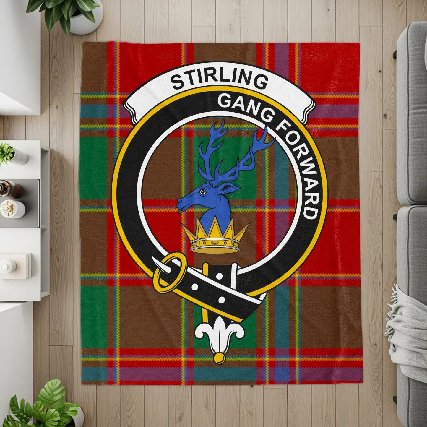 Stirling Gang Forward Blanket with Tartan Pattern product