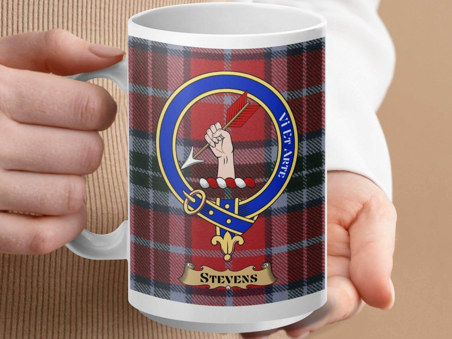 Stevens Scottish Tartan Family Crest Mug product