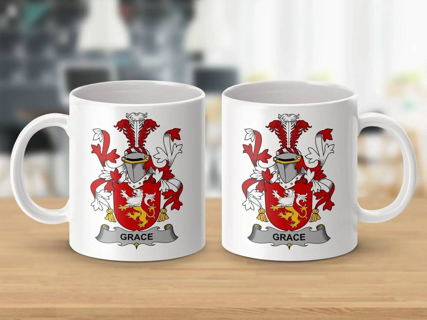 Grace Surname Irish Family Crest Mug - Celtic Ancestry Gifts