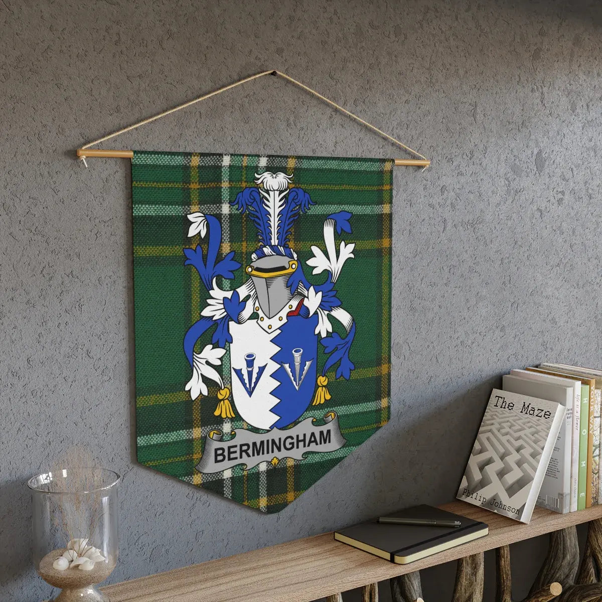 Custom Bermingham Coat of Arms Wall Hanging product
