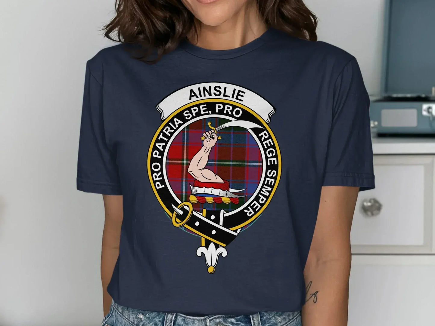 Ainslie Scottish Heritage Crest Tee product