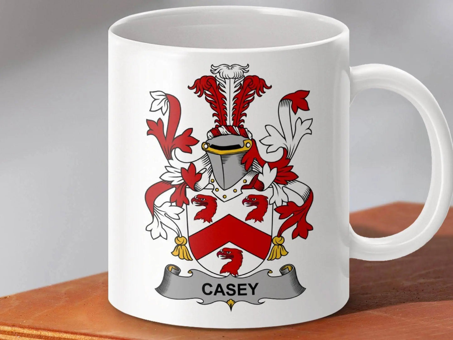 Casey Surname Irish Family Crest Pride Heritage mug - Celtic Ancestry Gifts