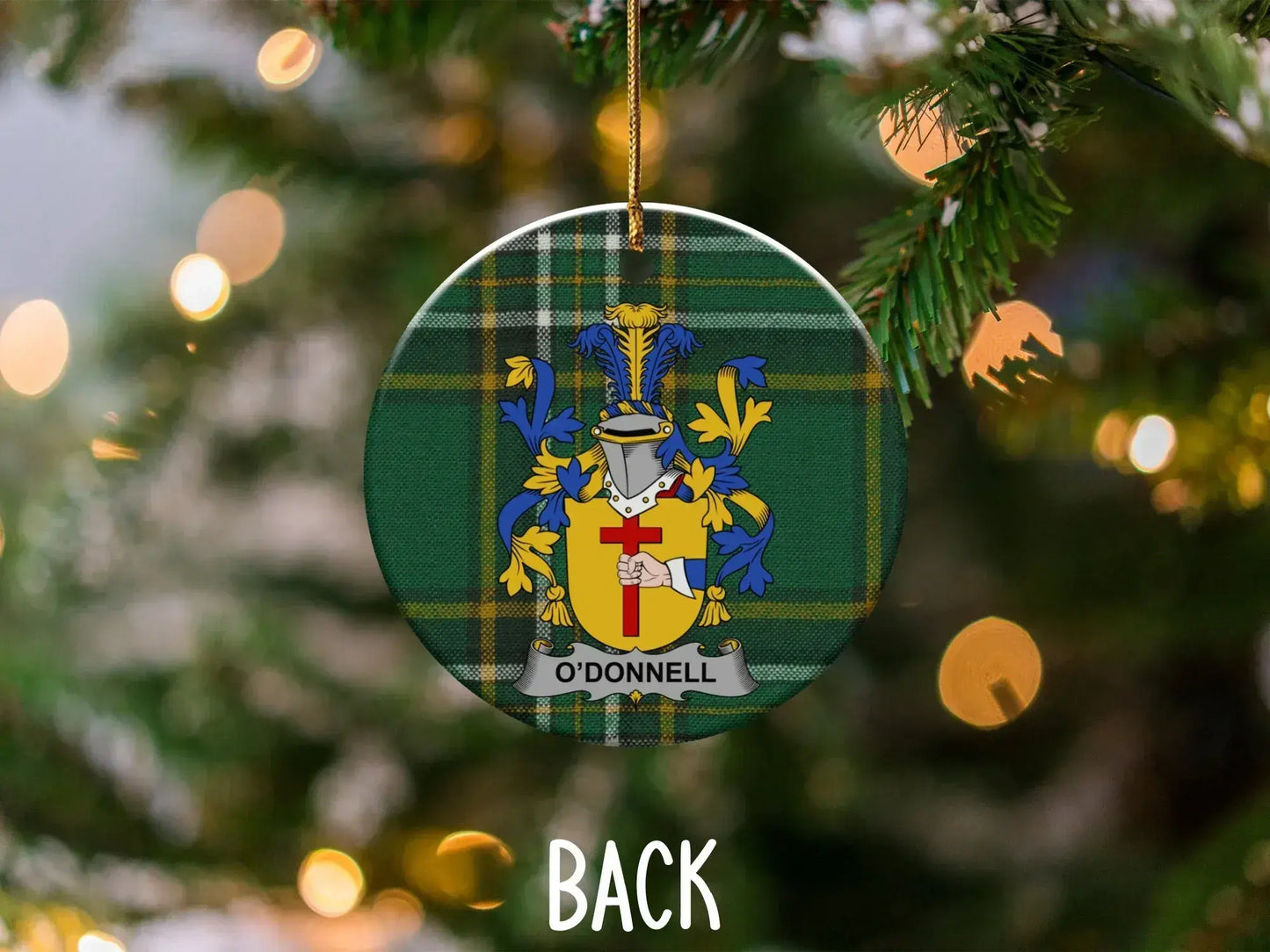 Family Crest O'Donnell Tartan Pattern Christmas product