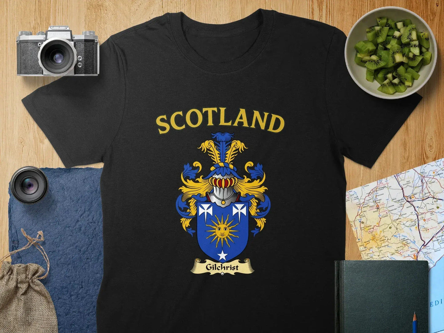 Scotland Graphic Crest T-Shirt Stylish Casual Clothing product type