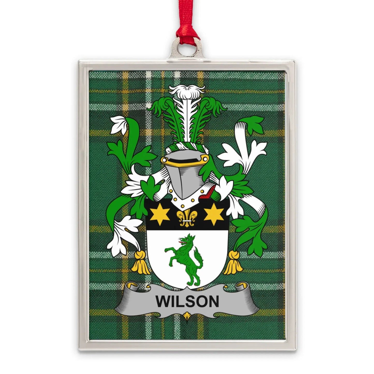 Family Crest Plaid Design Hanging Ornament product type