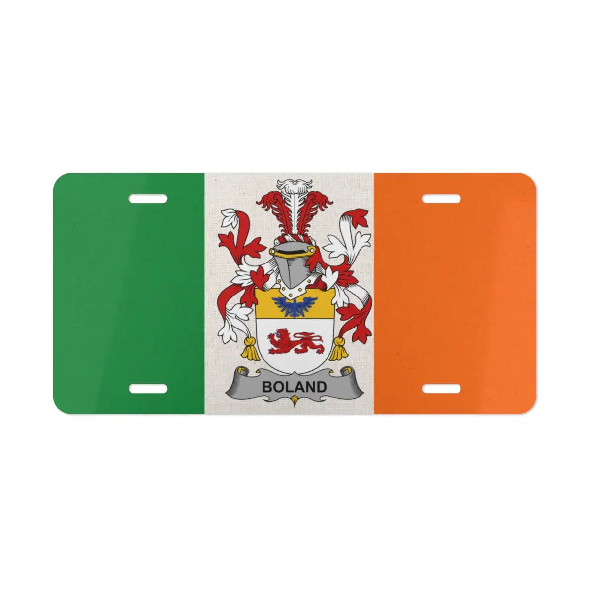 Irish Family Coat of Arms Boland License Plate product