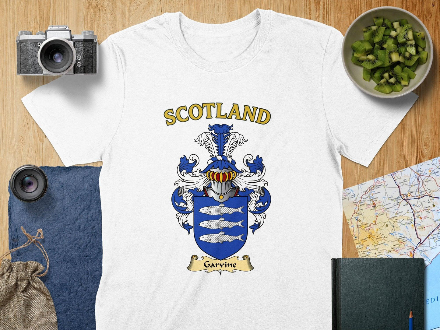 Scotland Garvine Family Crest Graphic T-Shirt product type