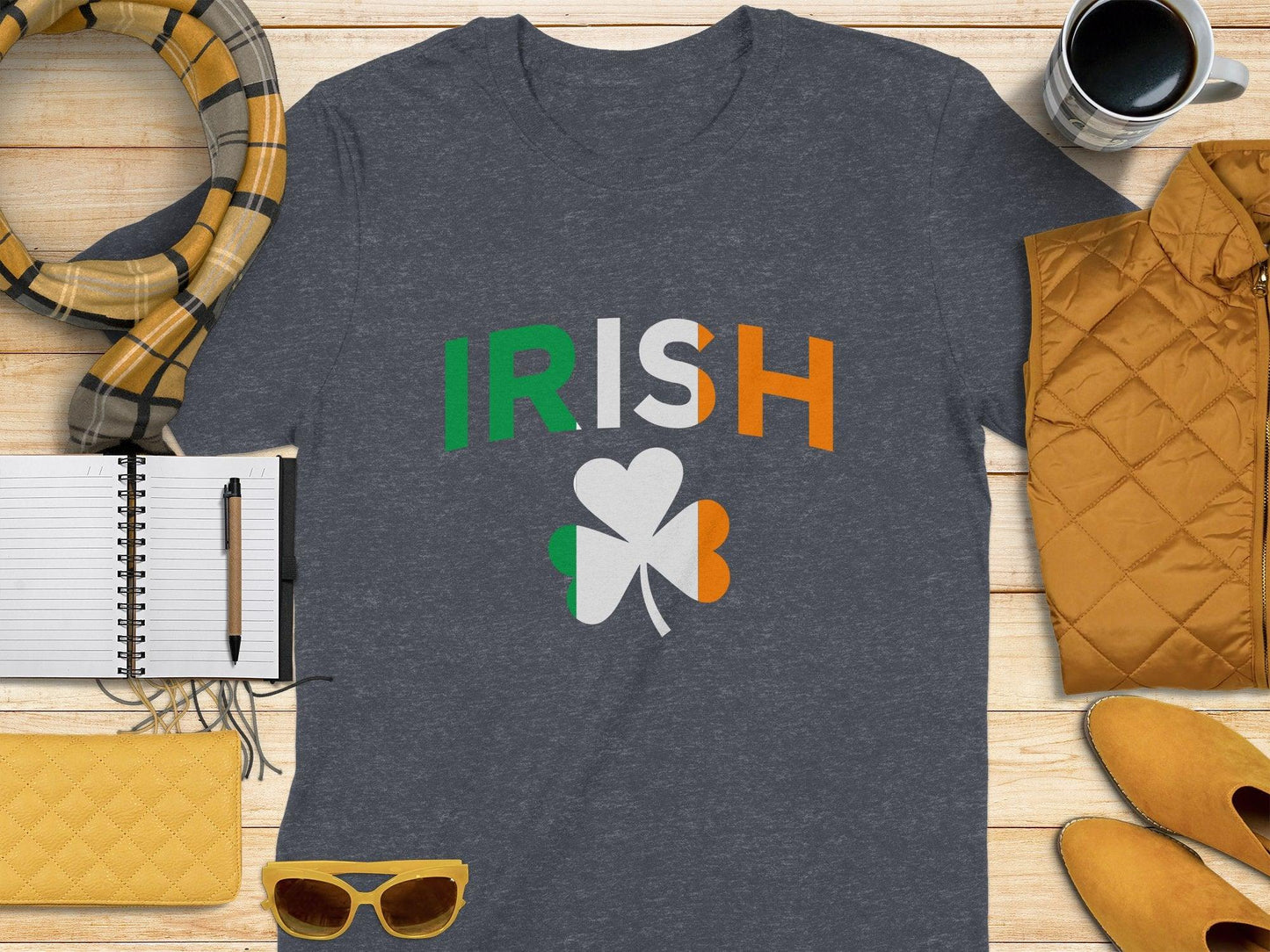 Fun Irish Clover Graphic Heritage Theme Irish t-shirt - Celtic Ancestry Gifts