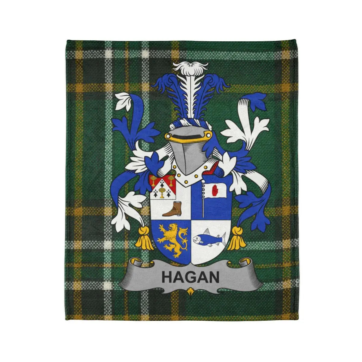 Hagan Family Crest Tartan Design Blanket product
