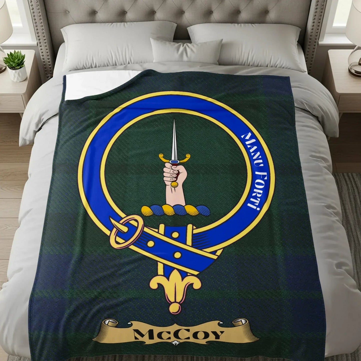 Manu Forti Hand With Sword Blanket product