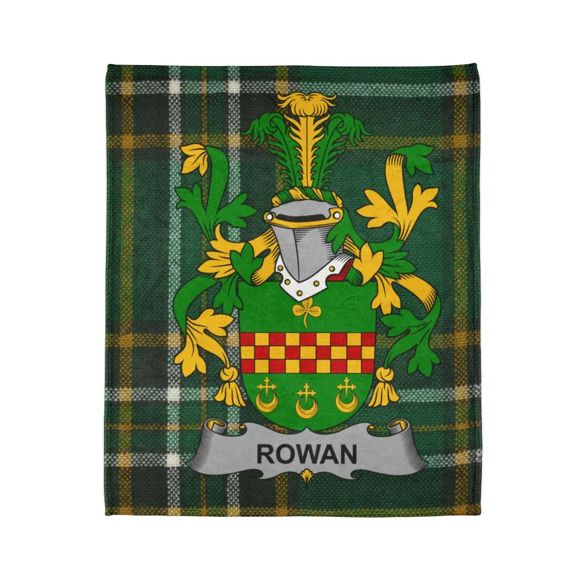 Rowan Family Crest Plaid Design Blankets product