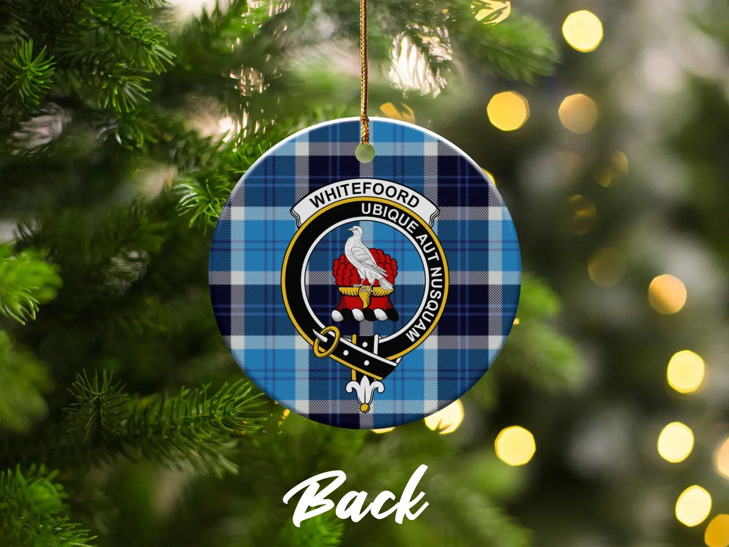 Whitefordd Ubique Auit Nussiugar Plaid Ornament product