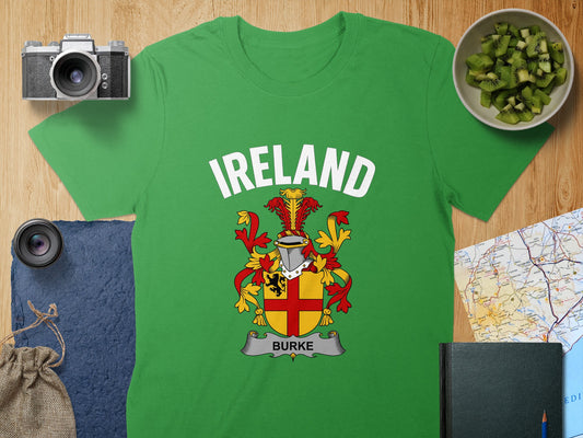 Ireland Burke Coat of Arms Crest T-Shirt