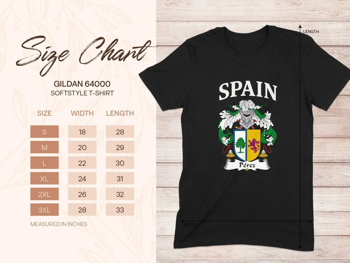 Spain Emblem Shirt Crest Design Graphic T-Shirt product type