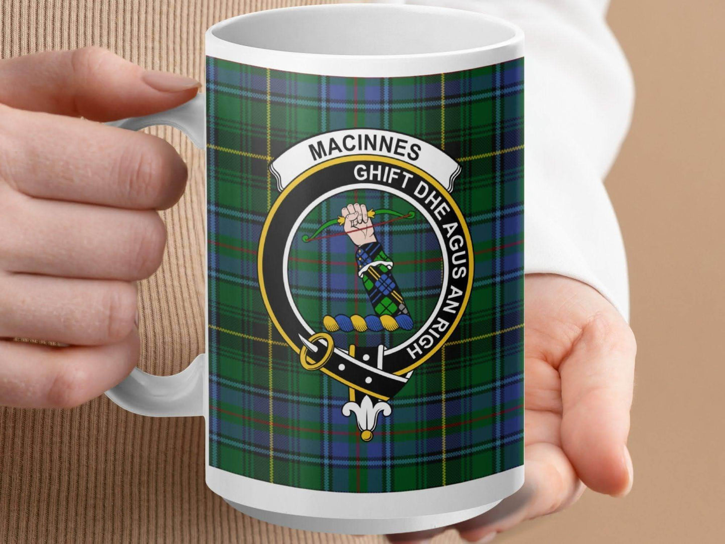 Clan MacInnes Tartan Ceramic Coffee Mug product