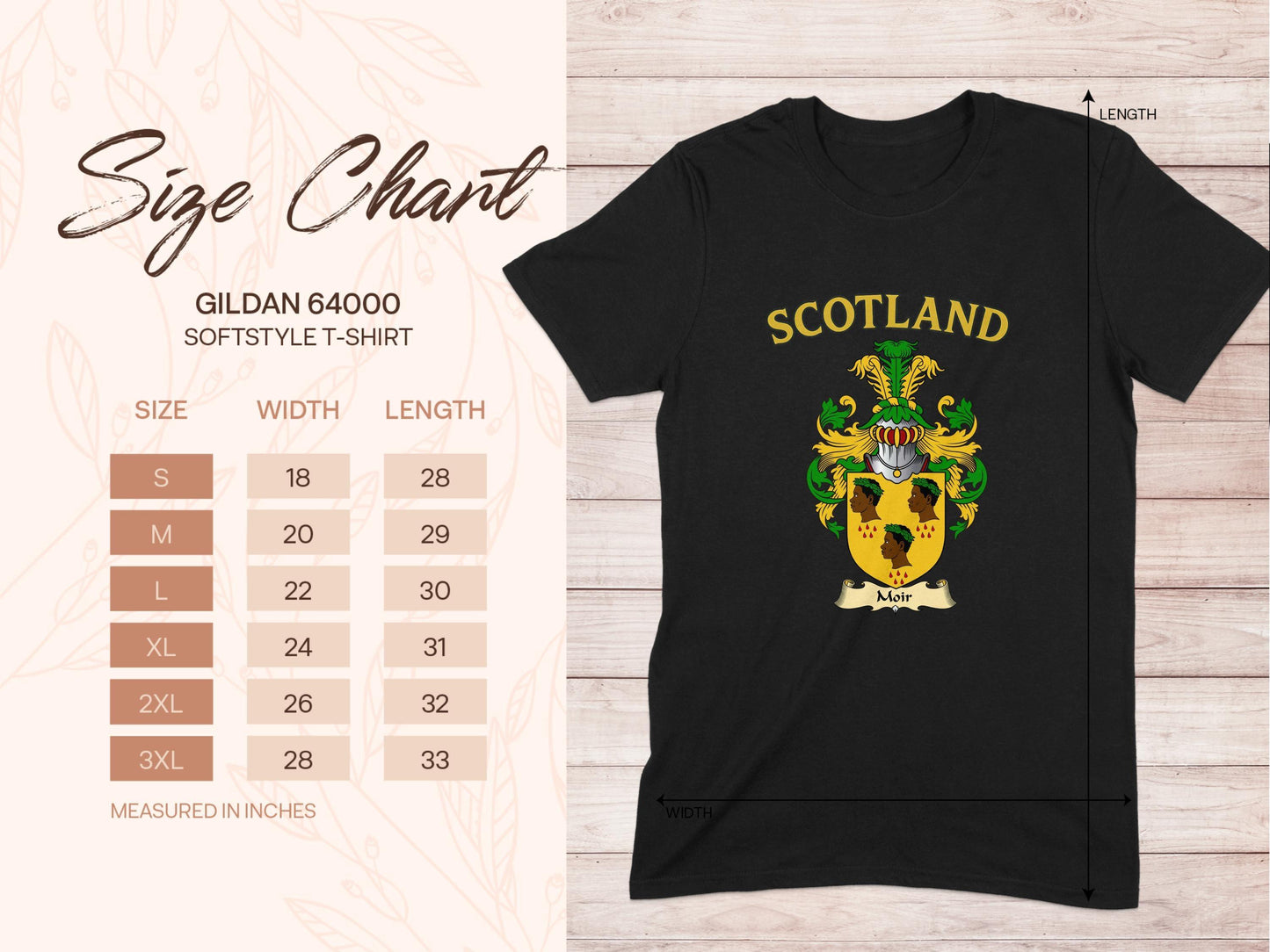 Scotland Crest Graphic Black Softstyle T-shirt product type