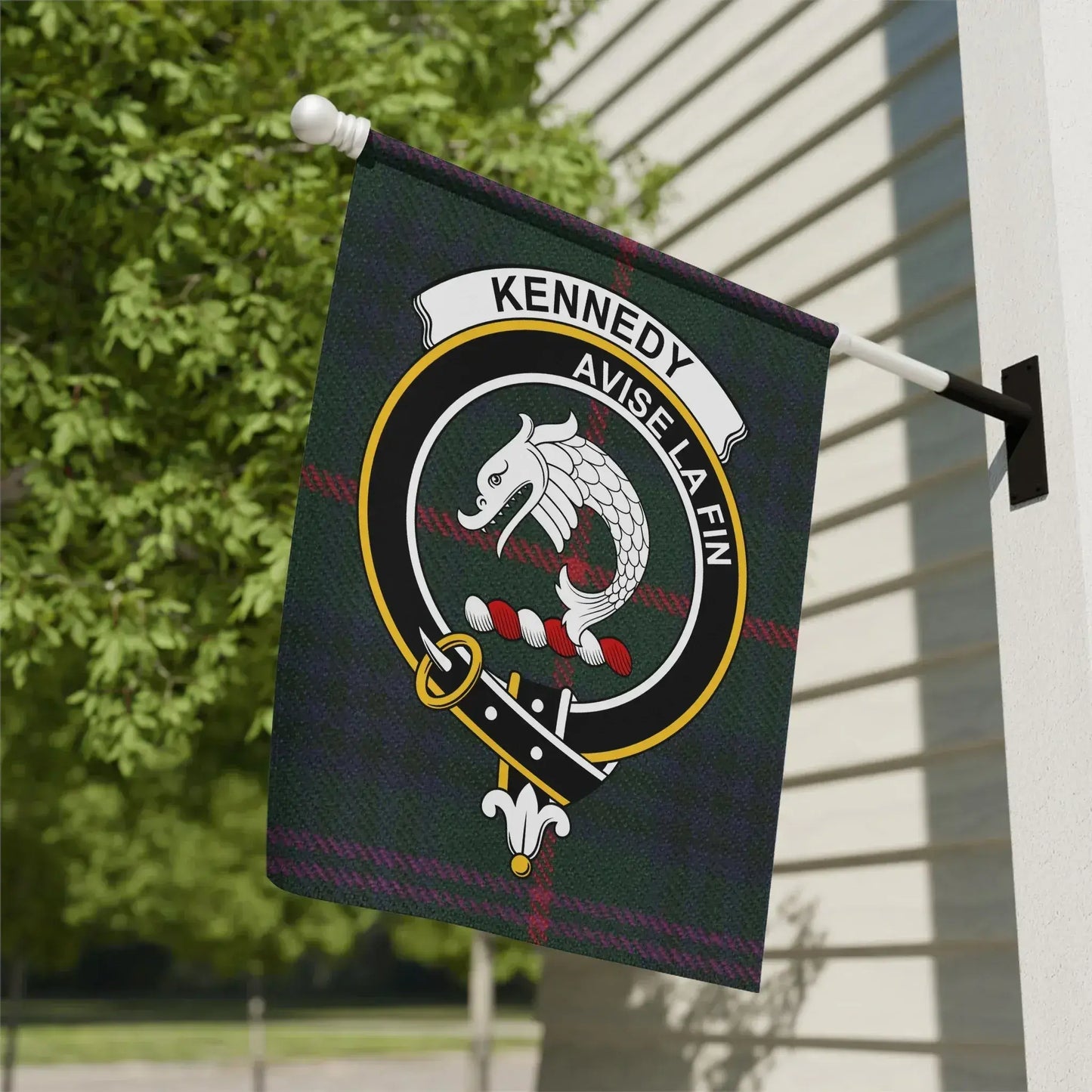 Kennedy Avise La Fin Family Crest Flag product