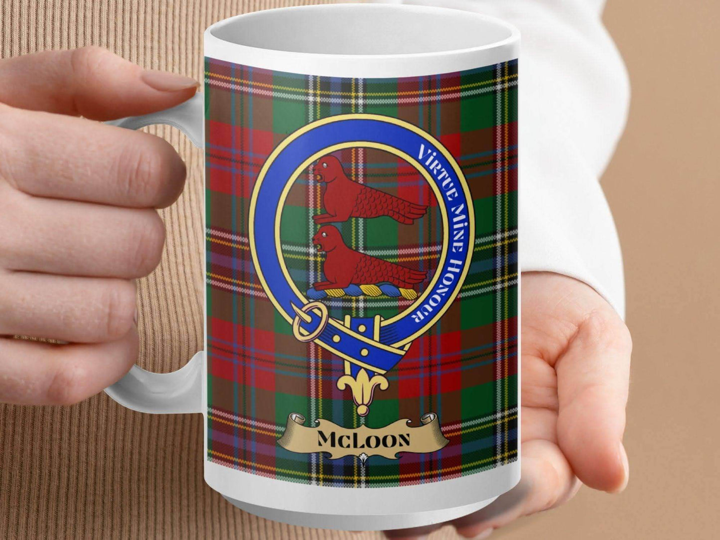 McLoon Clan Tartan Crest Emblem Mug product