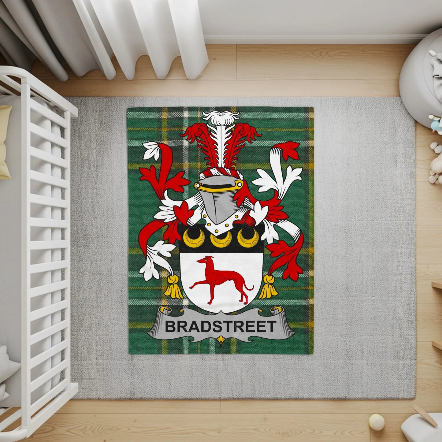 Heraldic Design Personalized Family Crest Rug product type