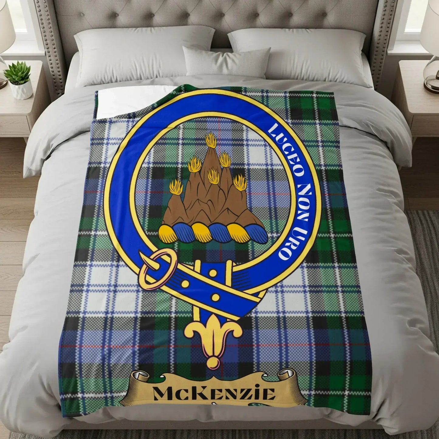Luxurious McKenzie Family Tartan Throw Blanket product