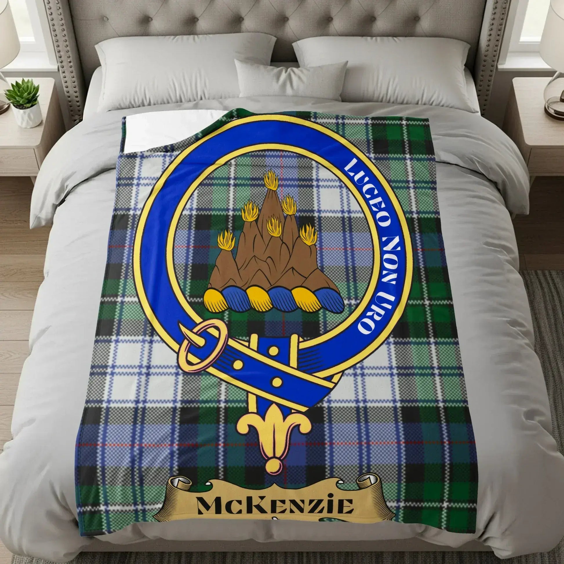 Luxurious McKenzie Family Tartan Throw Blanket product