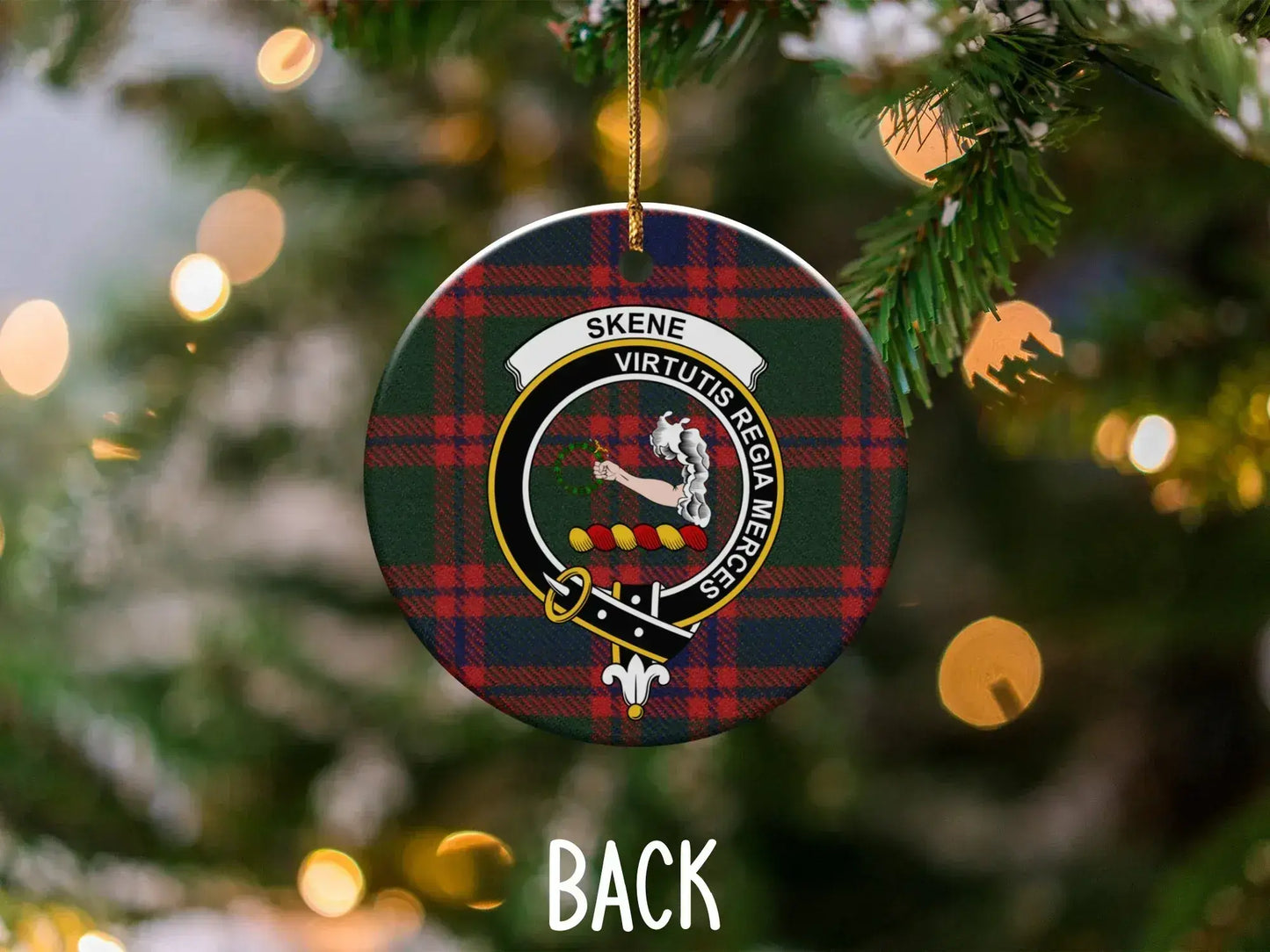 Skene Christmas Ornament Backside Holiday Decoration product type