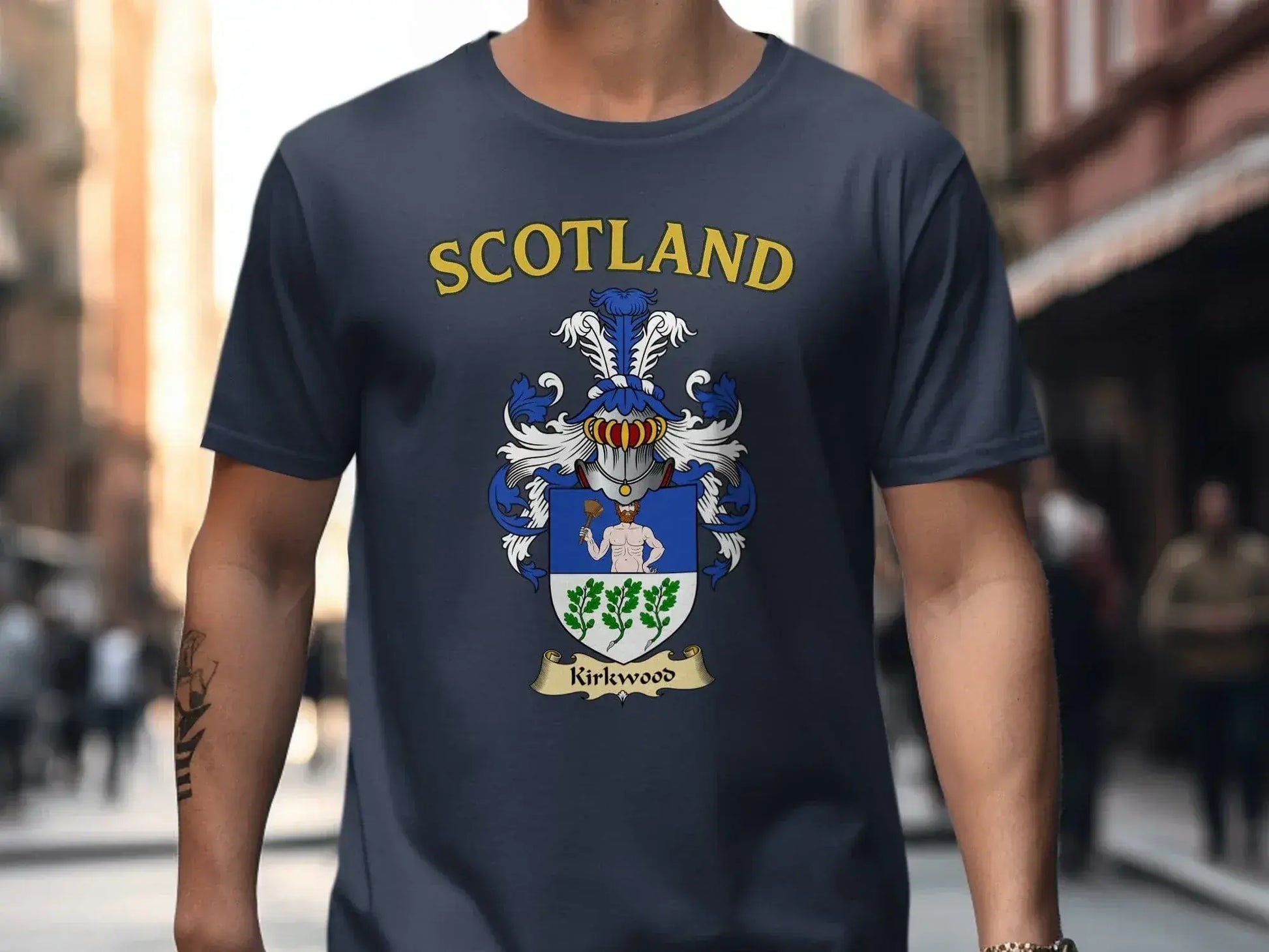 Scotland Kirkwood Family Crest Printed T Shirt product