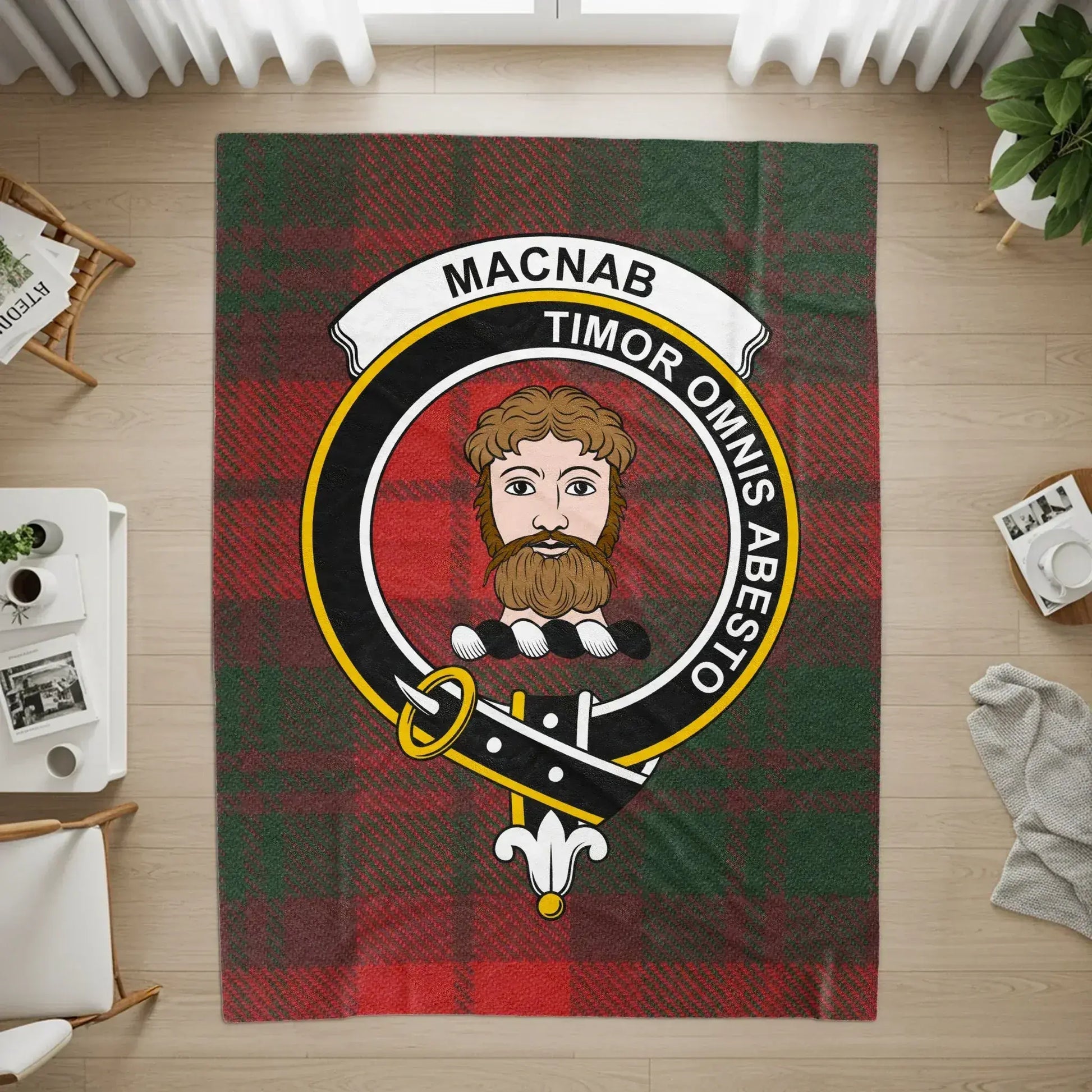 Macnab Clan Crest Timor Omnis Abesto Printed Home Product