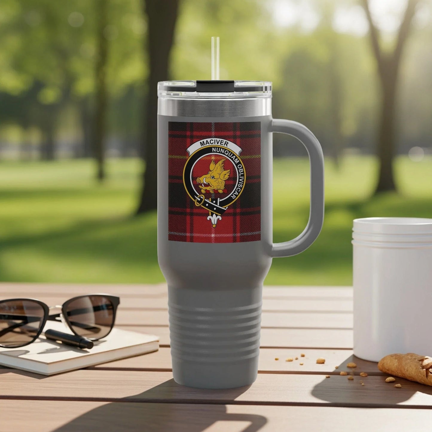 Maciver Ninjutsu Academy Plaid Travel Mug product