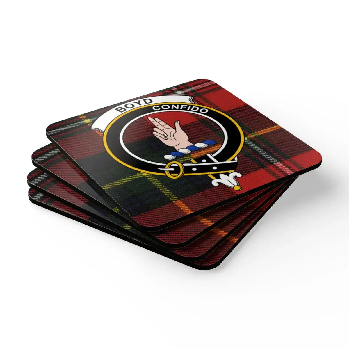 Clan Boyd Tartan Design Coasters Set of Four products