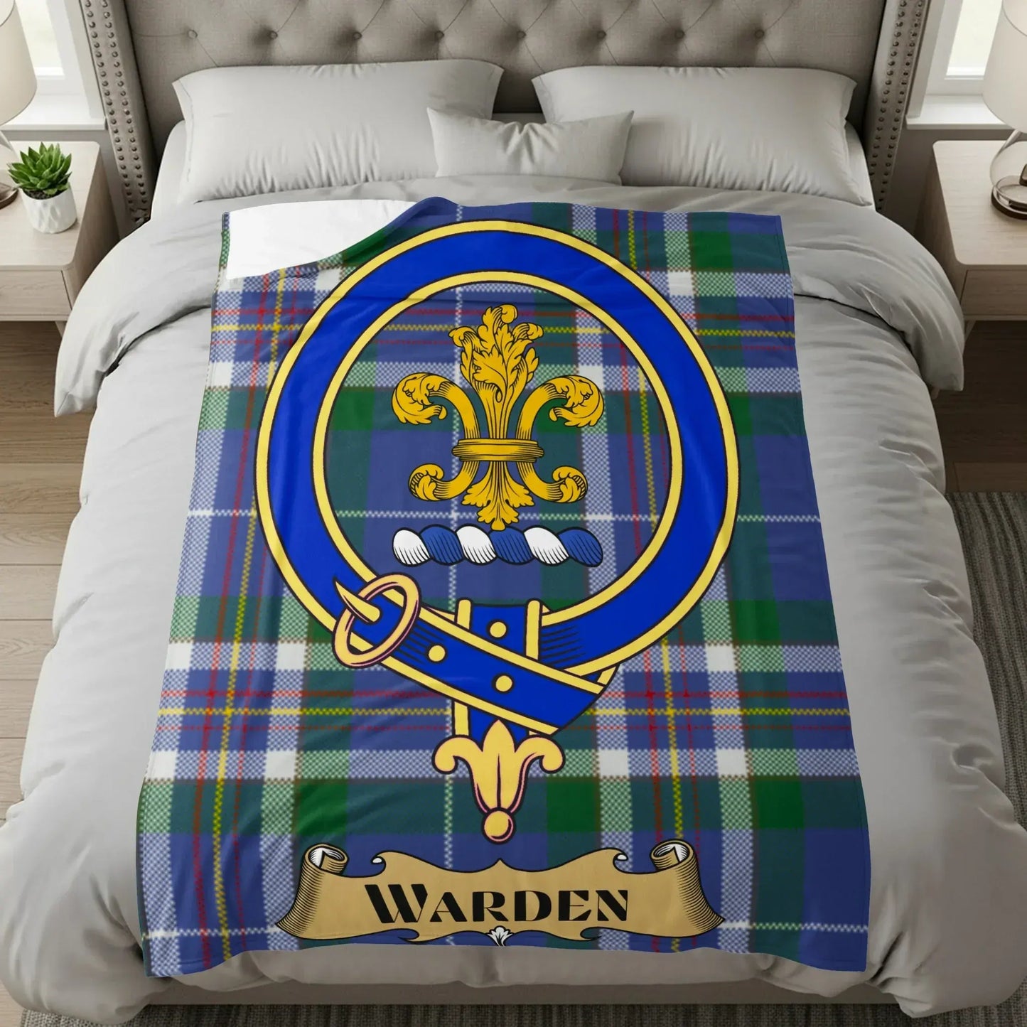 Tartan Design Decorative Cozy Blanket Warden product