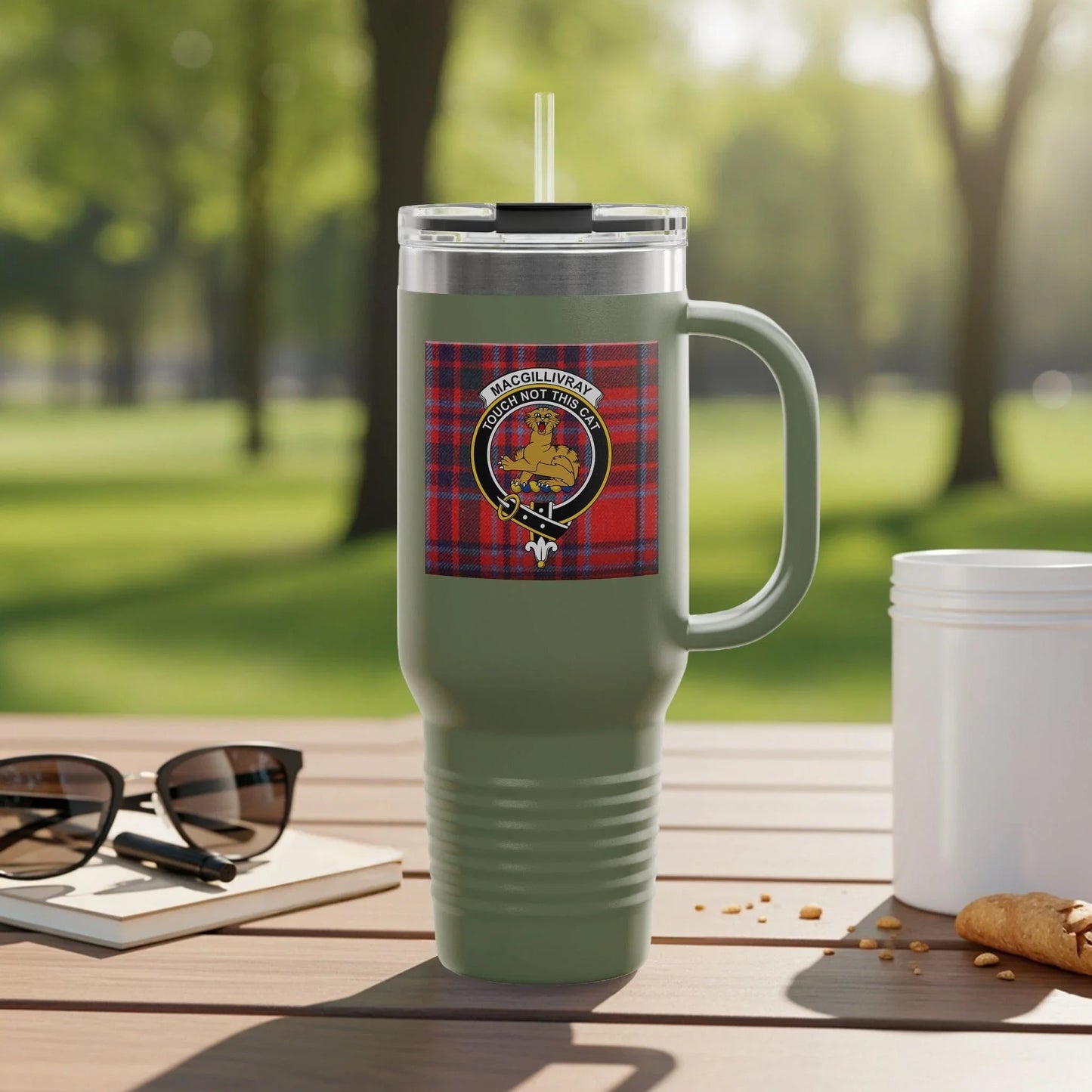 Stylish Travel Mug with Highland Clan Badge product