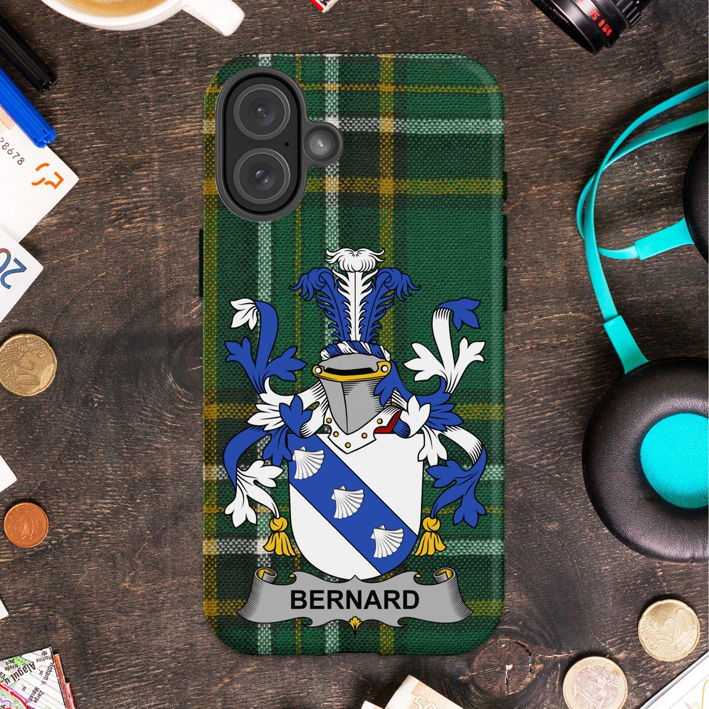 Custom Bernard Family Crest iPhone Case product