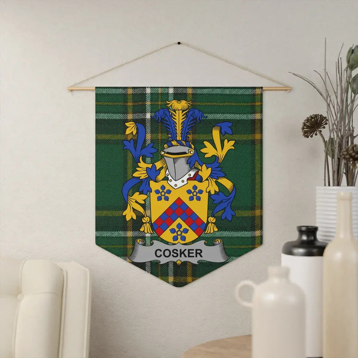 Personalized Family Crest Wall Hanging Home Decor product