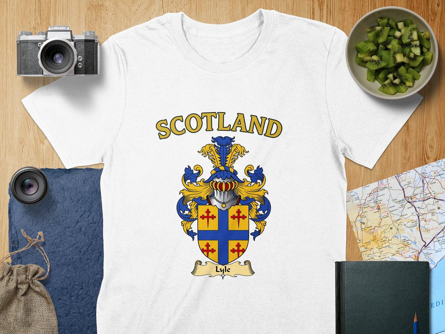 Scotland Coat of Arms Family Crest Printed T-shirt product