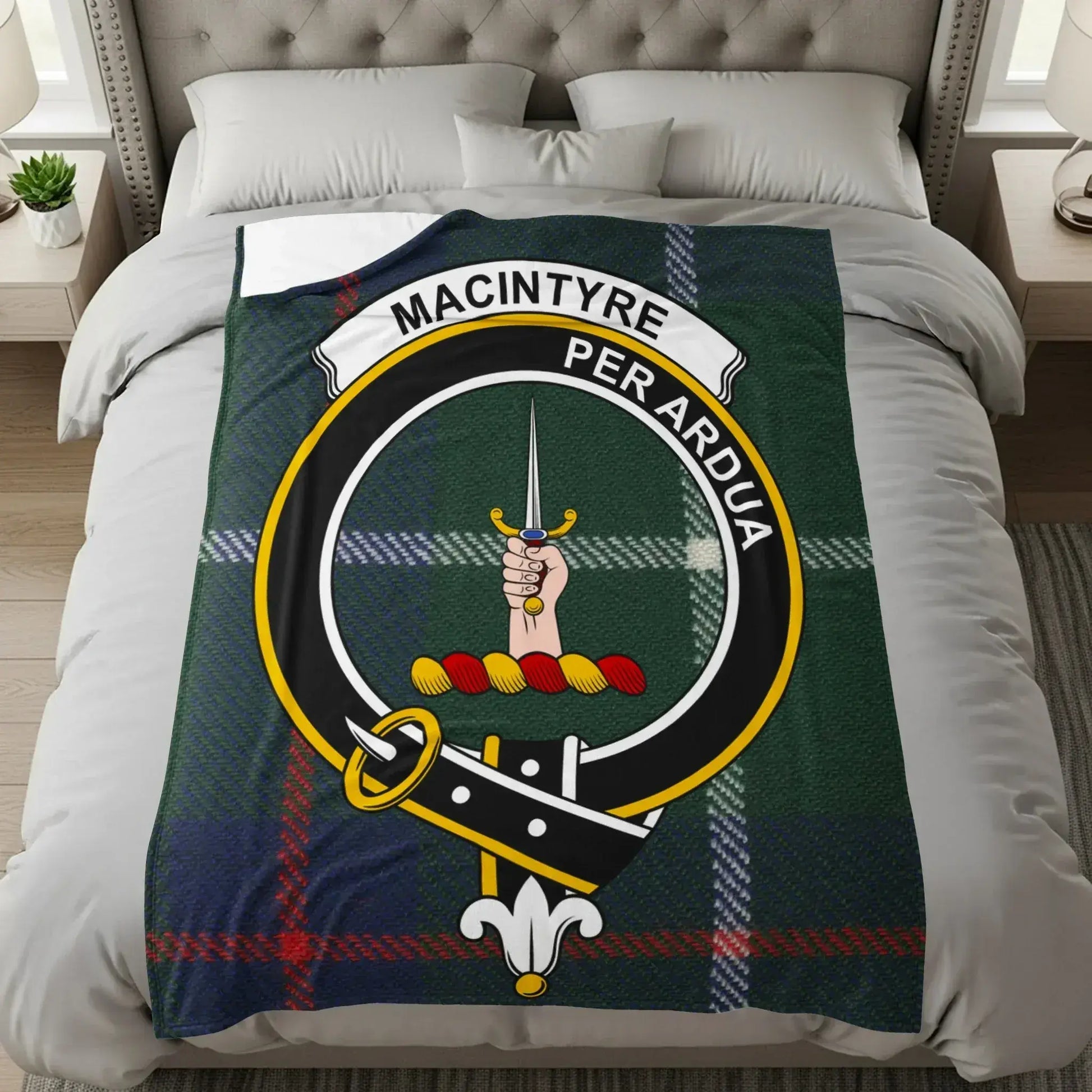 MacIntyre Per Ardua Tartan Bed Cover product