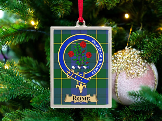 Rome Crest Tartan Plaid Decorative Ornament product