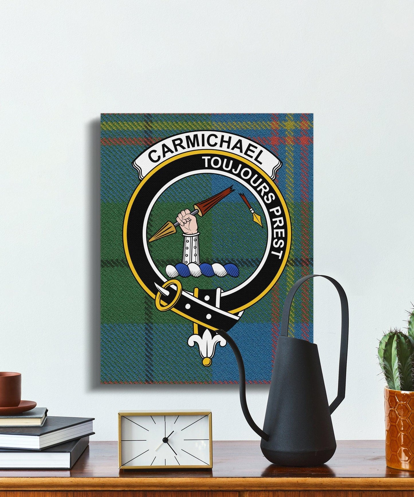 Carmichael Toujours Prest Clan Badge Canvas product type