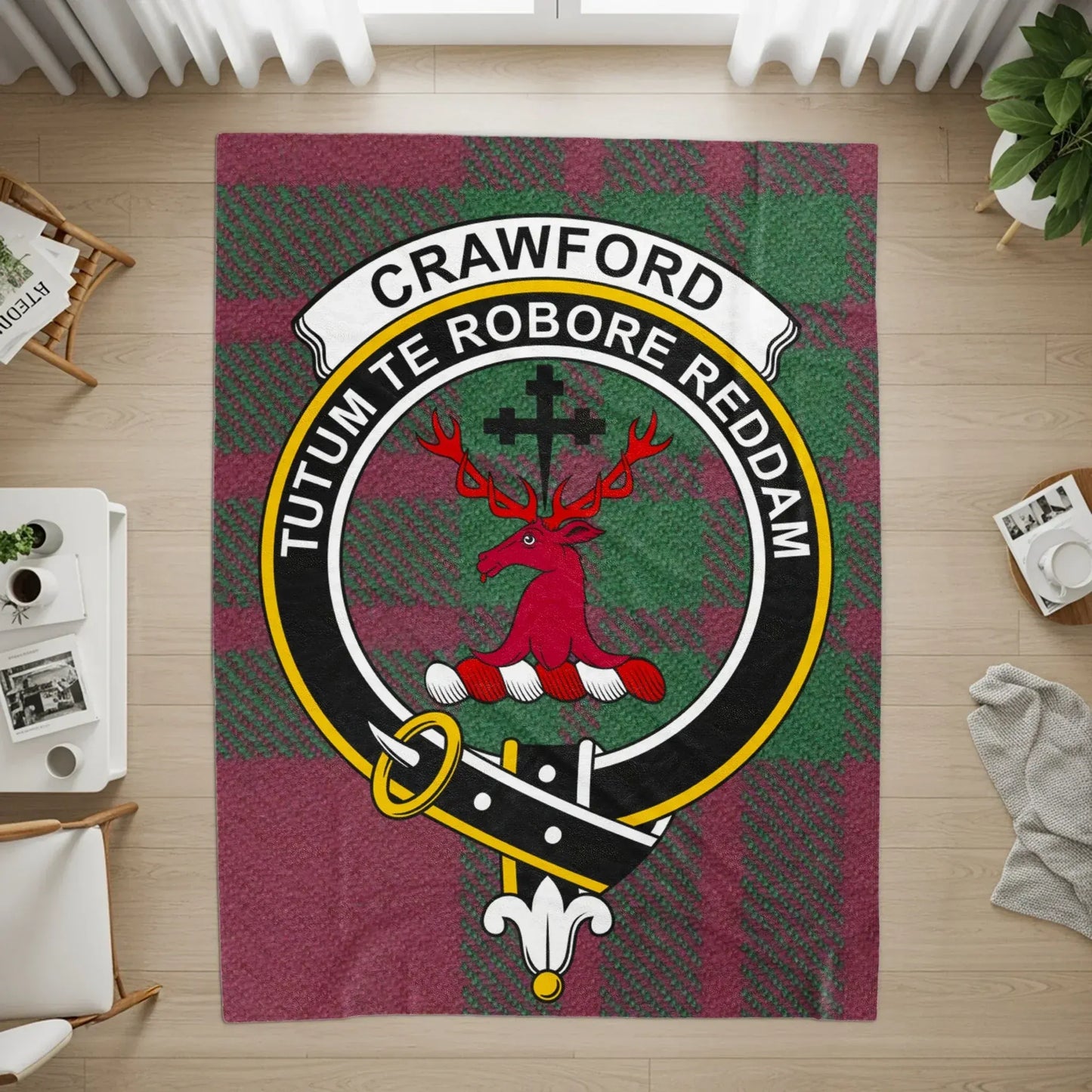 Crawford Family Crest Indoor Area Rug product