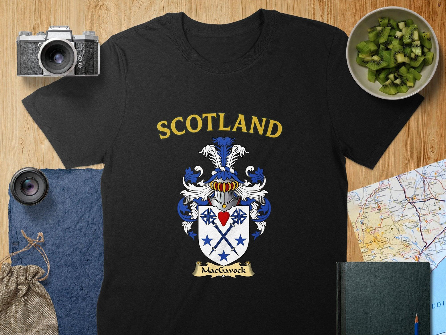 Scotland Clan Crest with Sword Shield T-Shirt product