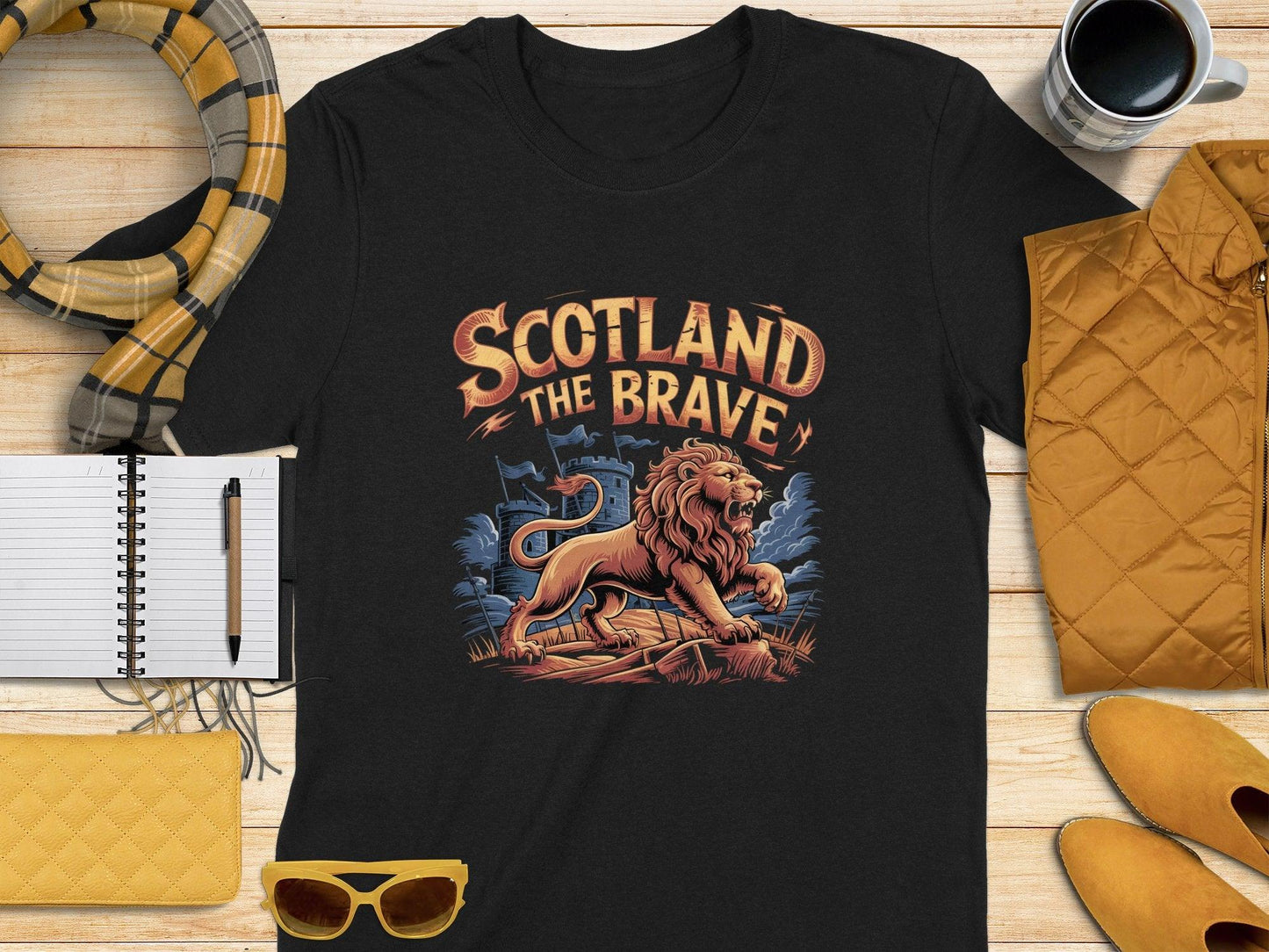 Scotland The Brave Lion Graphic T-Shirt product type