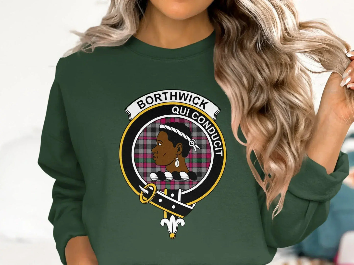 Borthwick Crest Emblem Design Detailed Sweatshirt product