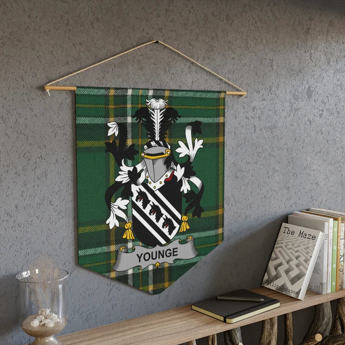 Younge Family Crest Tartan Wall Hanging product