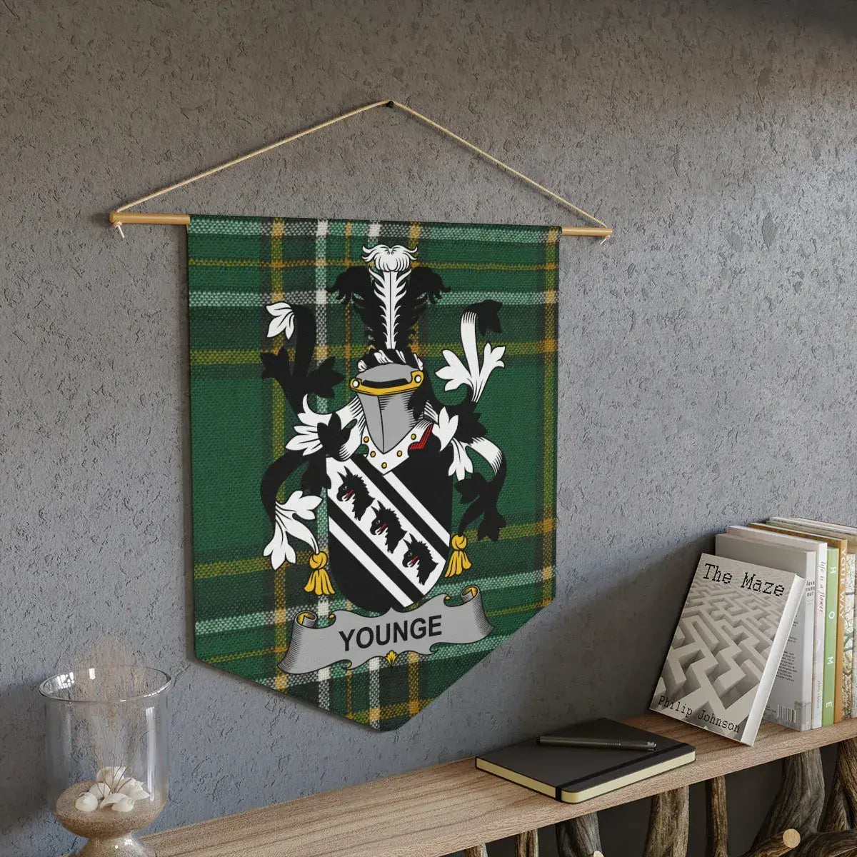 Younge Family Crest Tartan Wall Hanging product