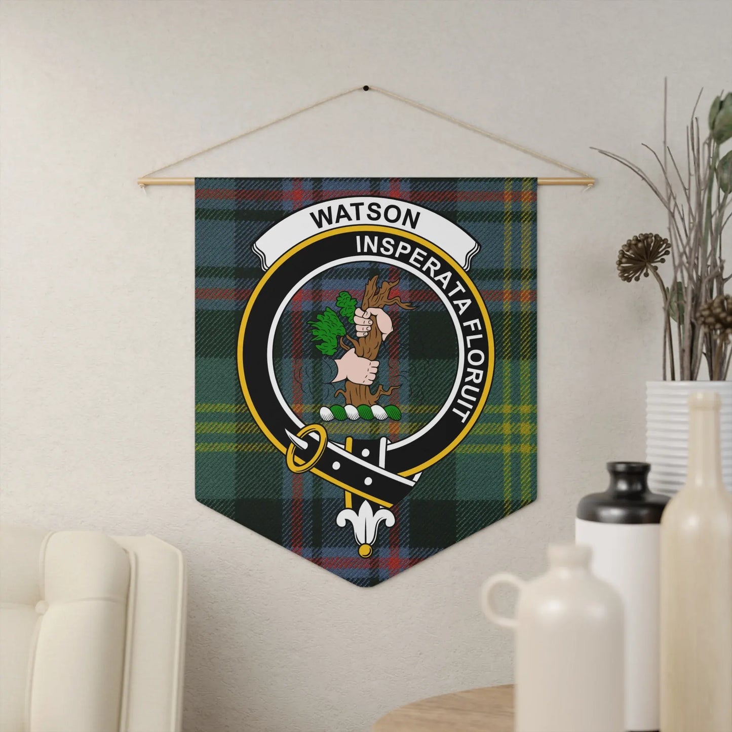 Watson Insperata Floruit Tartan Wall Banner product type