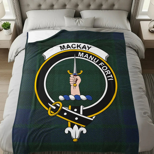 Mackay Manu Forti Clan Crest Blanket product type