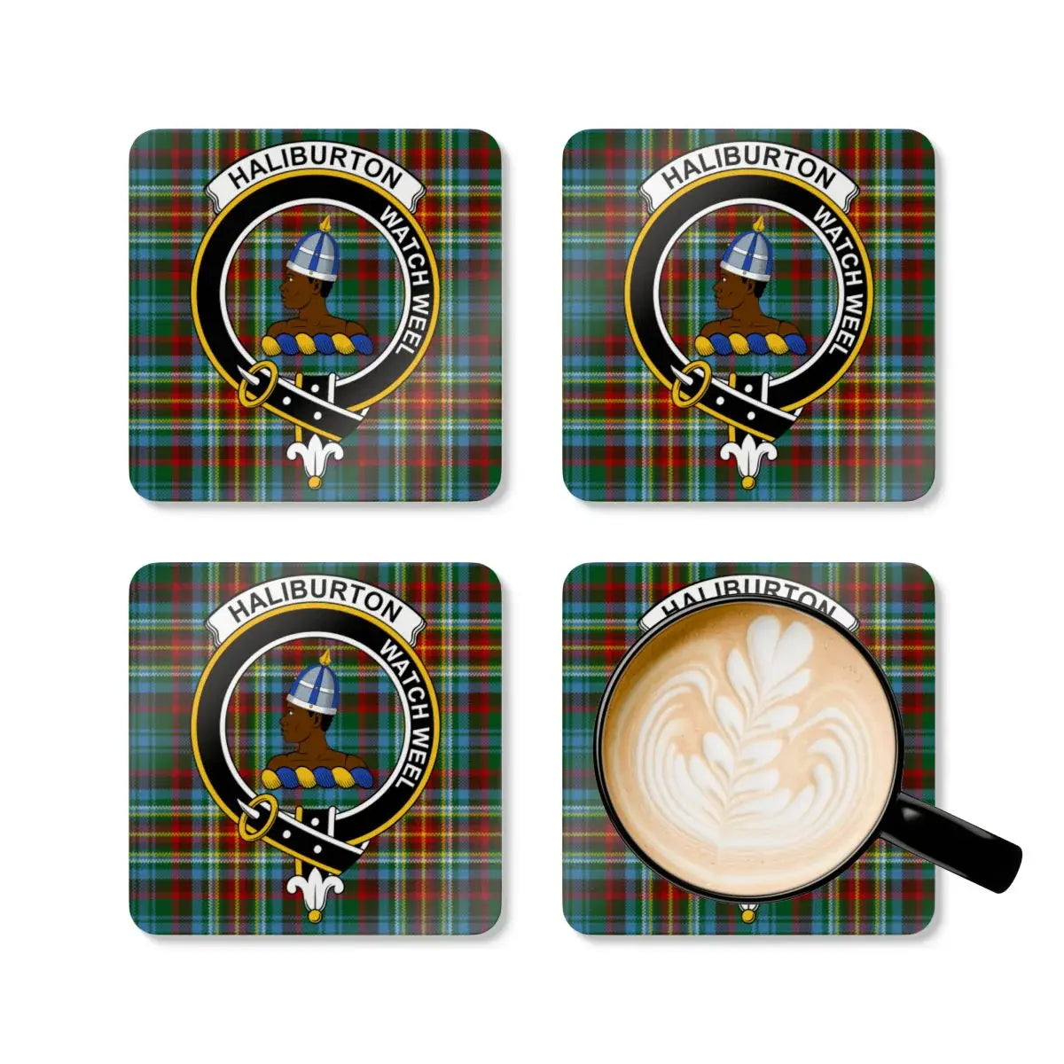 Haliburton Watchwee Bear Clan Coasters Product