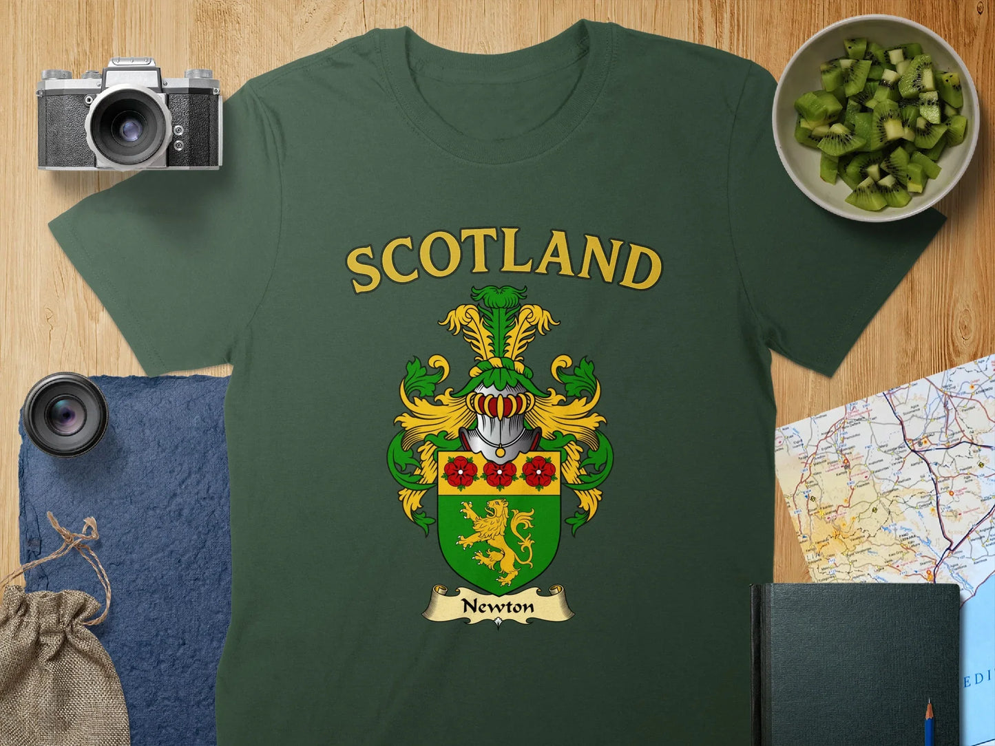 Scotland Newton Coat of Arms Family Heritage Shirt product type