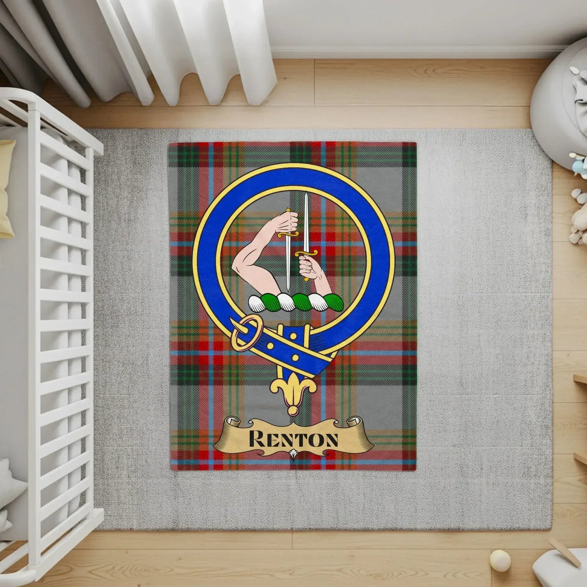 Colorful Renton Plaid Design Baby Nursery Rug product
